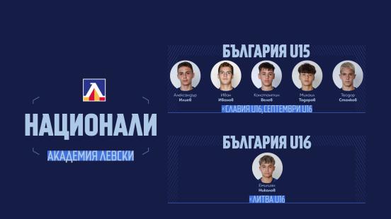 Академия „Левски“ с 6 национални състезатели